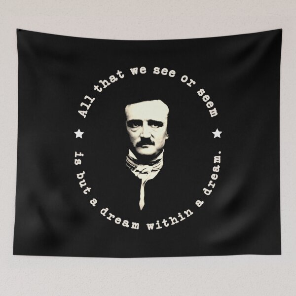 Item preview, Edgar Allan Poe Art Gift Fan designed and sold by SampoKataja.