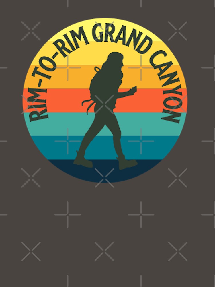 Thumbnail 7 of 7, Classic T-Shirt, Rim to Rim Hike Grand Canyon Hiking designed and sold by CattlettArt.