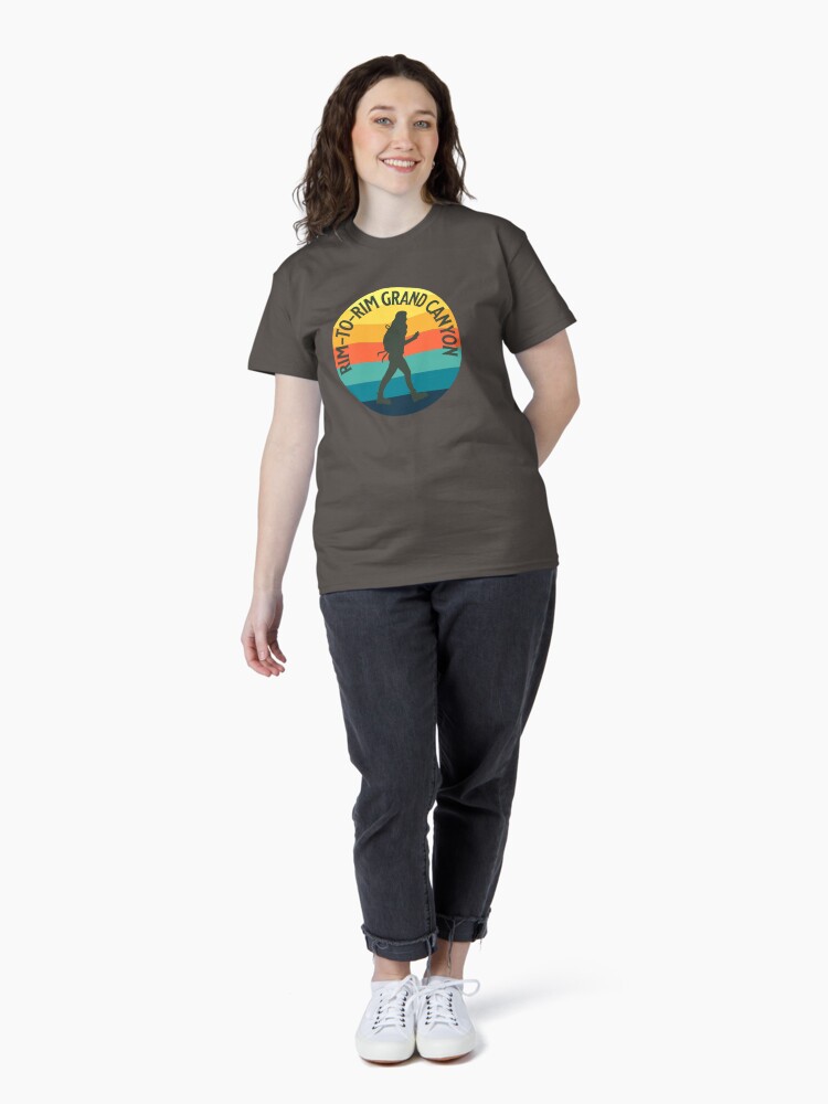 Thumbnail 4 of 7, Classic T-Shirt, Rim to Rim Hike Grand Canyon Hiking designed and sold by CattlettArt.