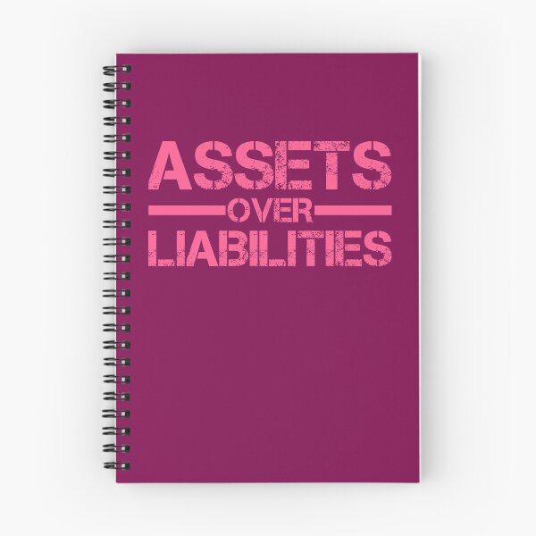 Item preview, Assets Over Liabilities Text in Pink 2b designed and sold by BLMcreations.