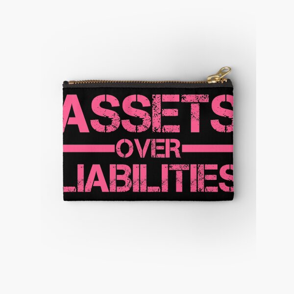 Item preview, Assets Over Liabilities Text in Pink 2b designed and sold by BLMcreations.