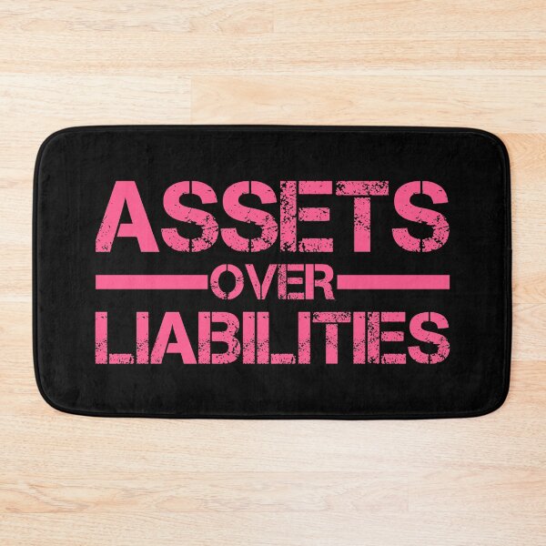 Item preview, Assets Over Liabilities Text in Pink 2b designed and sold by BLMcreations.