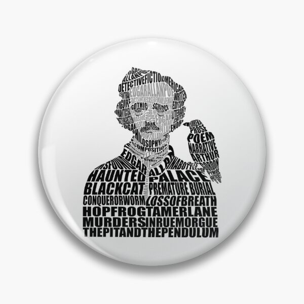 Item preview, Edgar Allan Poe Calligram Gift Fan designed and sold by SampoKataja.