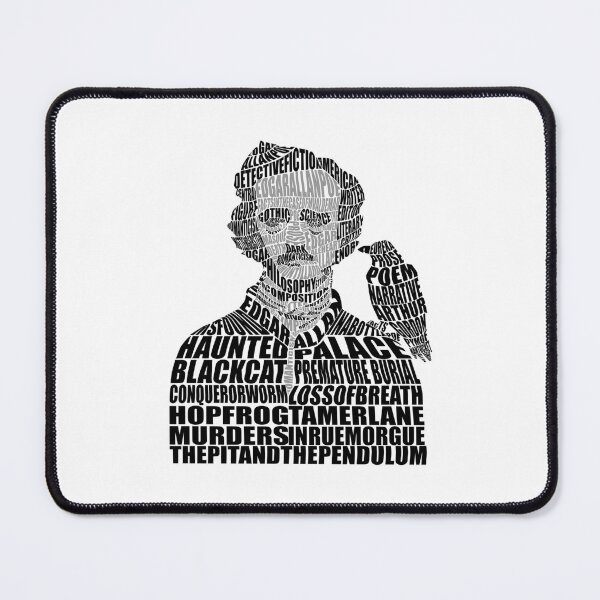 Item preview, Edgar Allan Poe Calligram Gift Fan designed and sold by SampoKataja.