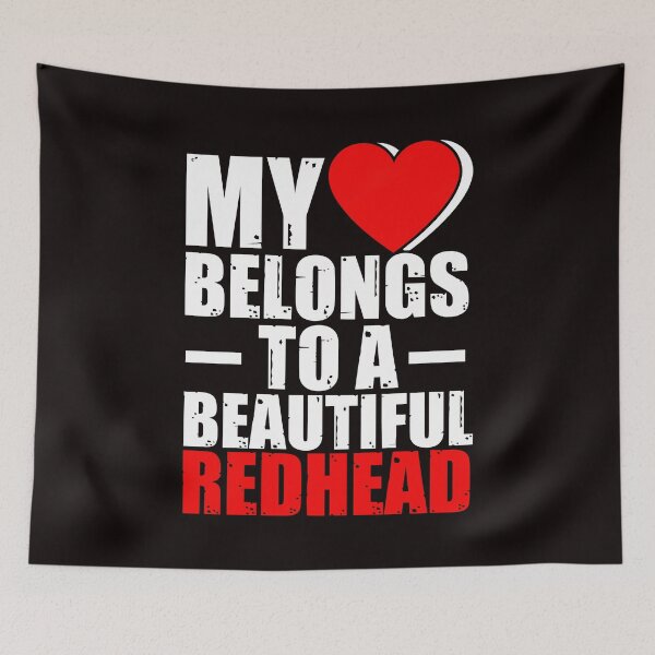 Item preview, Heart Belongs To Redhead Girlfriend Wife Husband Boyfriend designed and sold by TomGiantDesigns.