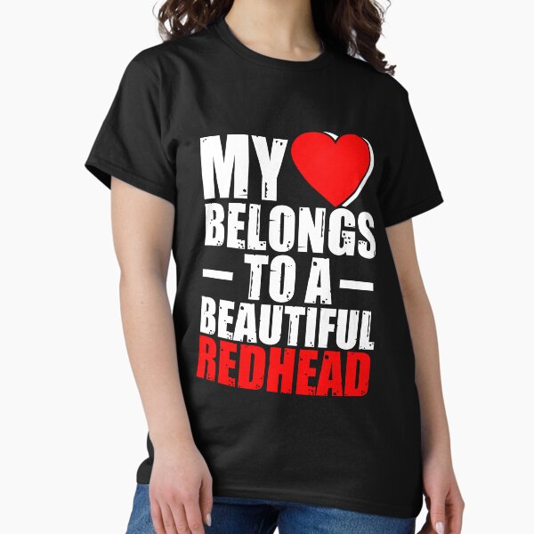 Item preview, Heart Belongs To Redhead Girlfriend Wife Husband Boyfriend designed and sold by TomGiantDesigns.