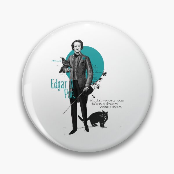 Item preview, Edgar Allan Poe Cat FanArt Gift designed and sold by SampoKataja.