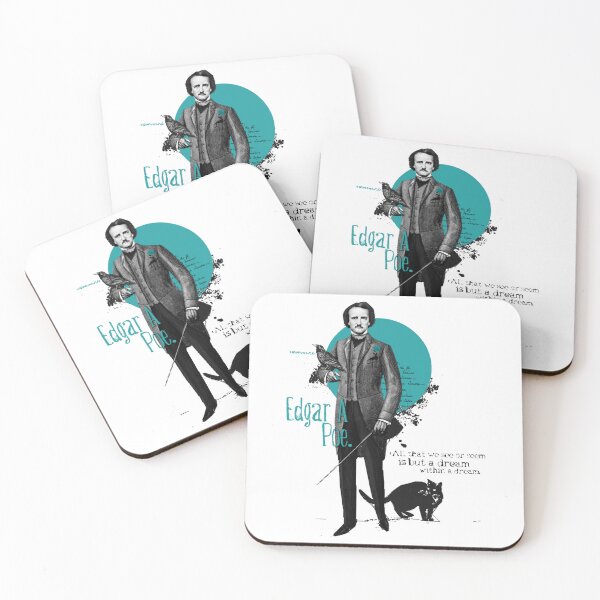 Item preview, Edgar Allan Poe Cat FanArt Gift designed and sold by SampoKataja.