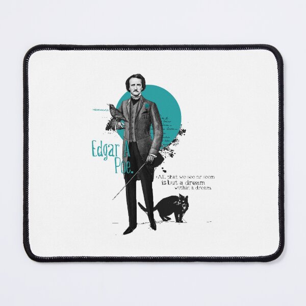 Item preview, Edgar Allan Poe Cat FanArt Gift designed and sold by SampoKataja.