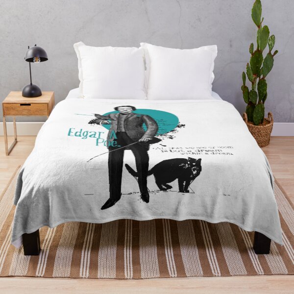 Artikelvorschau, Edgar Allan Poe Katze FanArt Geschenk entworfen und verkauft von SampoKataja.