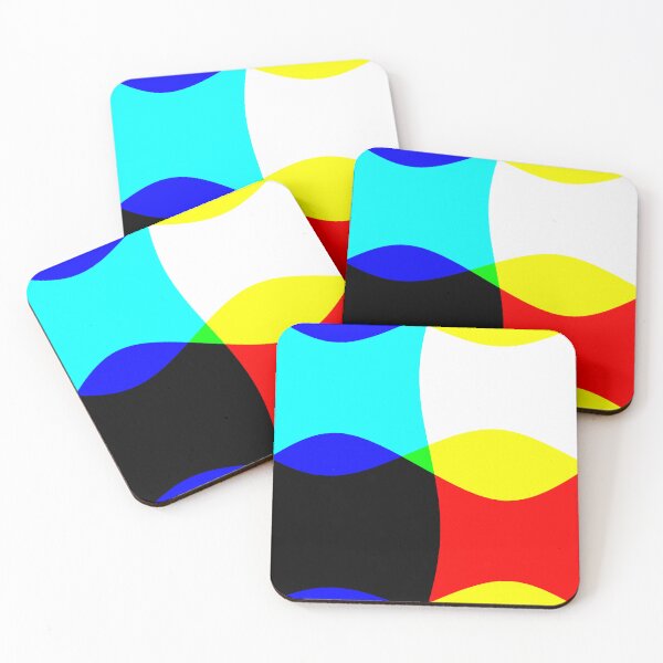 Item preview, Neon, Bright Primary Colors, Psychedelic, Sine Wave, Colorful Psychedelic Designs designed and sold by CreativeCranium.