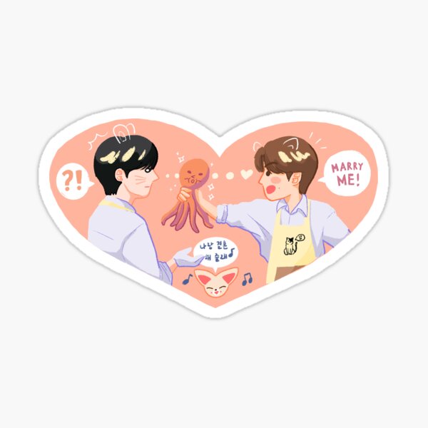 octopus proposal Sticker