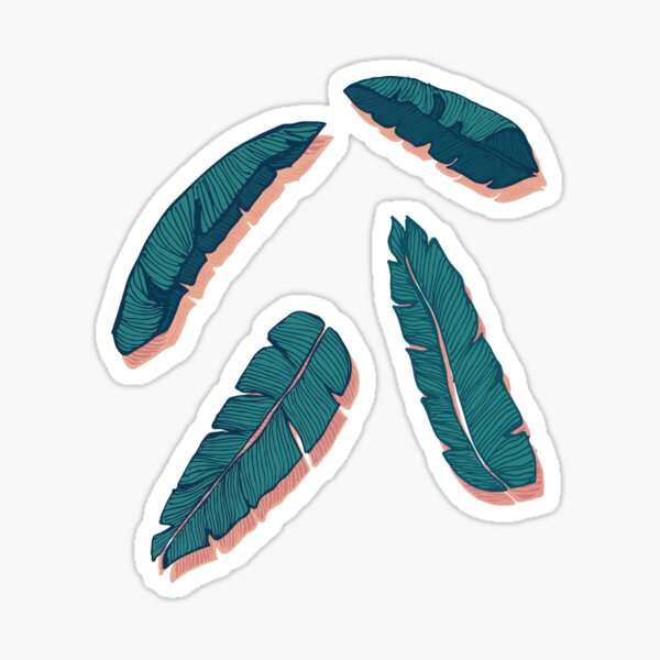 Falling Blue Leaves #redbubble #decor #buyart Sticker