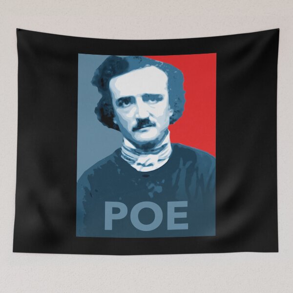Item preview, Edgar Allan Poe Retro Gift Fan designed and sold by SampoKataja.