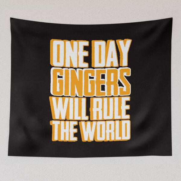 Item preview, Gingers Will Rule World Redhead Red Orange Haired designed and sold by TomGiantDesigns.
