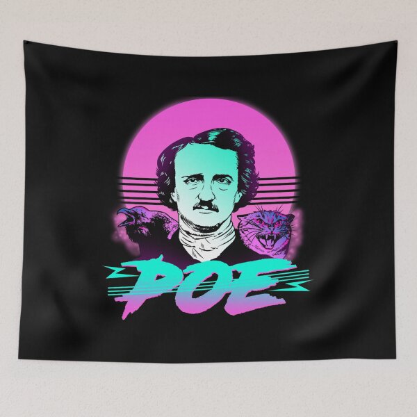 Item preview, Edgar Allan Poe Retrowave designed and sold by SampoKataja.