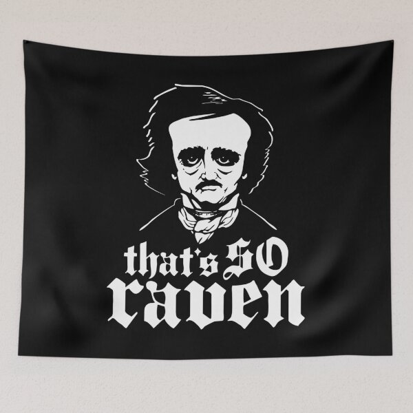 Item preview, Edgar Allan Poe So Raven Gift Fan designed and sold by SampoKataja.