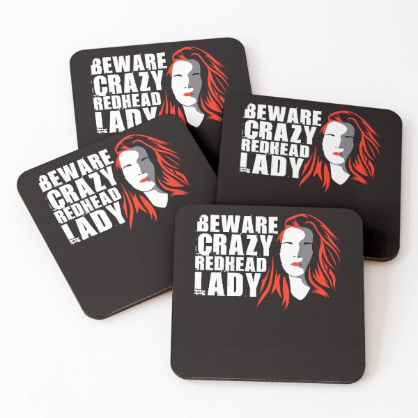 Item preview, Crazy Redhead Lady Ginger Girl Girlfriend Red Orange Haired designed and sold by TomGiantDesigns.