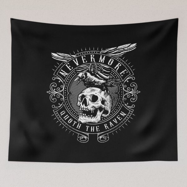 Item preview, Edgar Allan Poe The Raven Nevermore Distressed Gift Fan designed and sold by SampoKataja.
