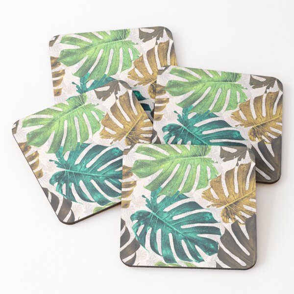 Item preview, monstera leaves pattern designed and sold by cutecrazytshirt.