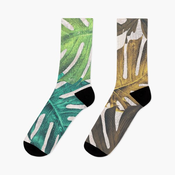 Item preview, monstera leaves pattern designed and sold by cutecrazytshirt.