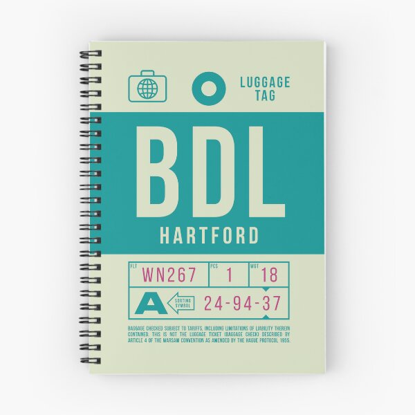 Item preview, Luggage Tag B - BDL Hartford Connecticut USA designed and sold by VoodooCircus.