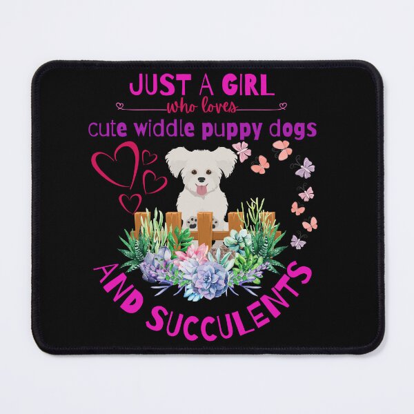 Item preview, Tshirt design for succulent lovers. Just a girl who loves dogs and succulents by dsrdirect designed and sold by dsrdirect.