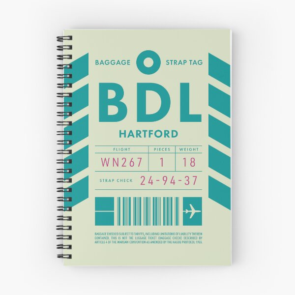 Item preview, Luggage Tag D - BDL Hartford Connecticut USA designed and sold by VoodooCircus.