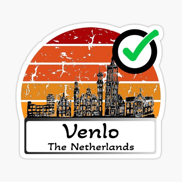 Item preview, venlo the Netherlands Skyline vintage vintage designed and sold by WhereIsTravis.