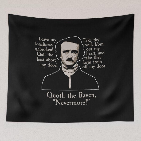 Item preview, Edgar Allan Poe The Raven Poem for Horror Fans designed and sold by SampoKataja.