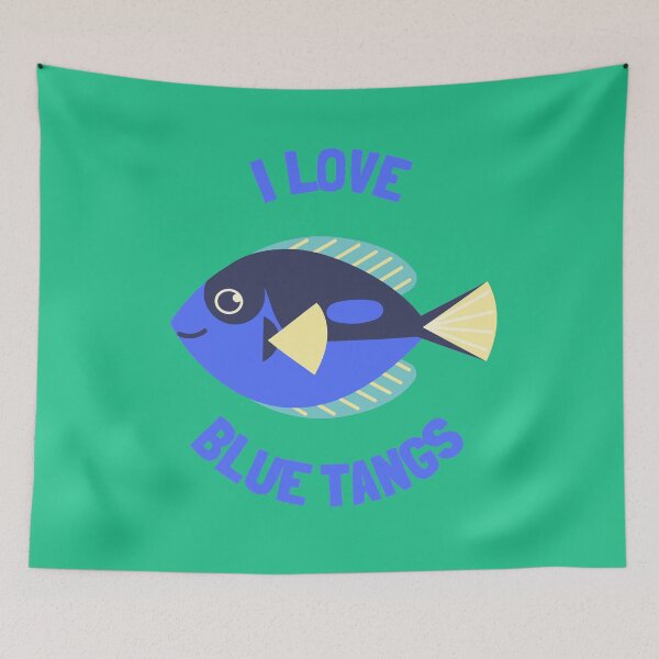 Item preview, I Love Blue Tangs designed and sold by GasconyPassion.