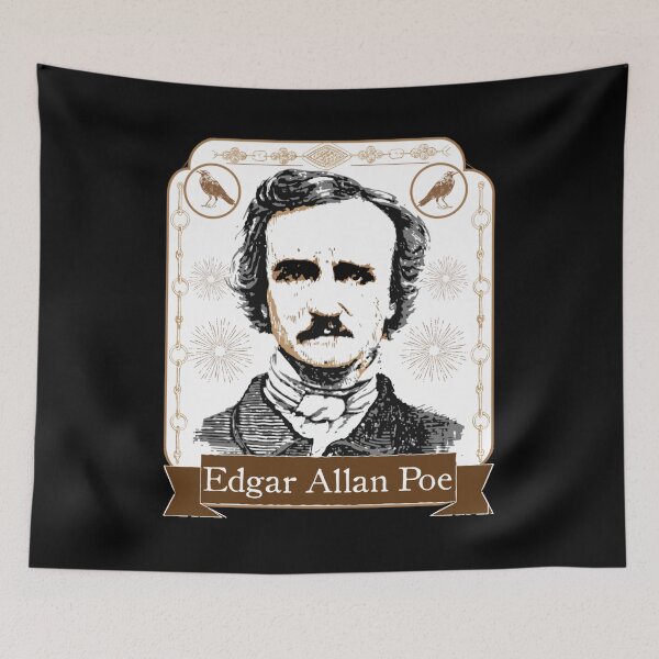 Item preview, Edgar Allan Poe Tribute Gift Fan designed and sold by SampoKataja.
