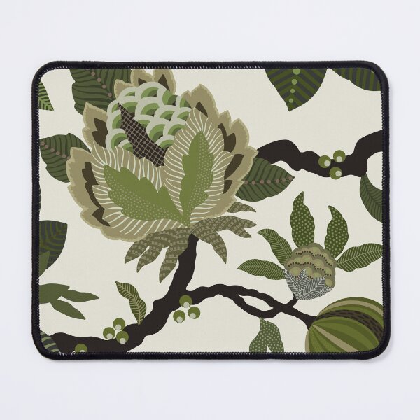 Item preview, Green Jacobean Floral designed and sold by Sarah Thorpe Designs .