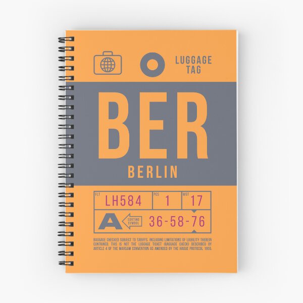 Artikelvorschau, Luggage Tag B - BER Berlin Germany entworfen und verkauft von VoodooCircus.