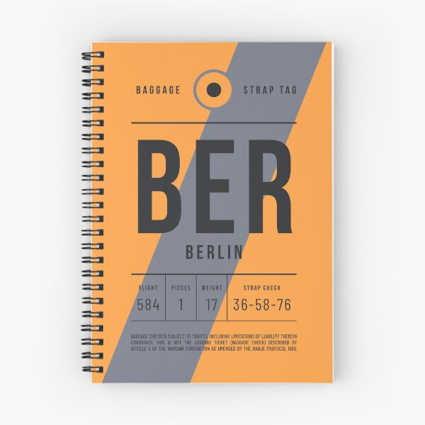 Artikelvorschau, Luggage Tag E - BER Berlin Germany entworfen und verkauft von VoodooCircus.