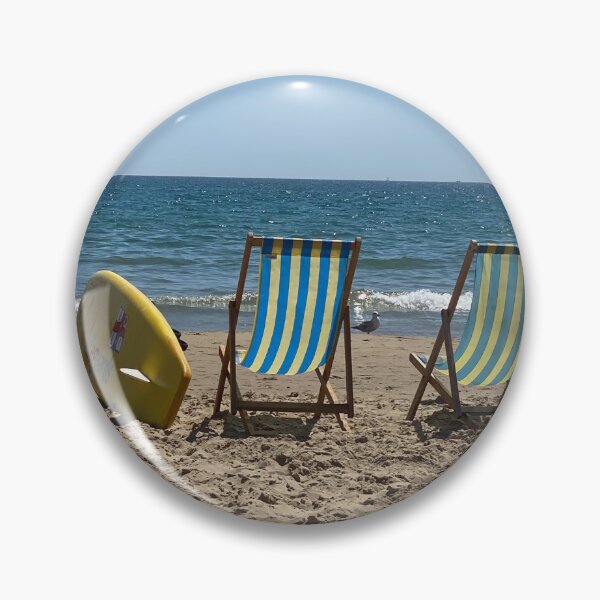 Item preview, Summer Deckchairs at the Beach Outdoors designed and sold by Lindsay Marie Patterns.