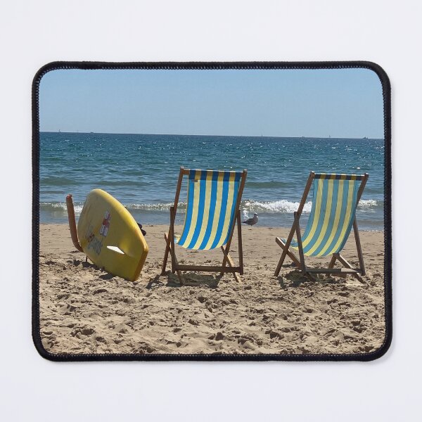Item preview, Summer Deckchairs at the Beach Outdoors designed and sold by Lindsay Marie Patterns.