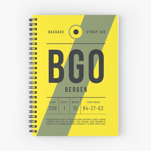 Item preview, Luggage Tag E - BGO Bergen Norway designed and sold by VoodooCircus.