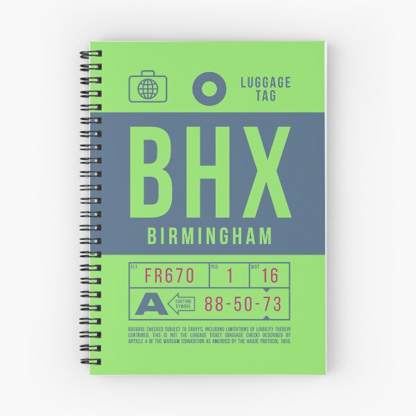 Item preview, Luggage Tag B - BHX Birmingham England UK designed and sold by VoodooCircus.