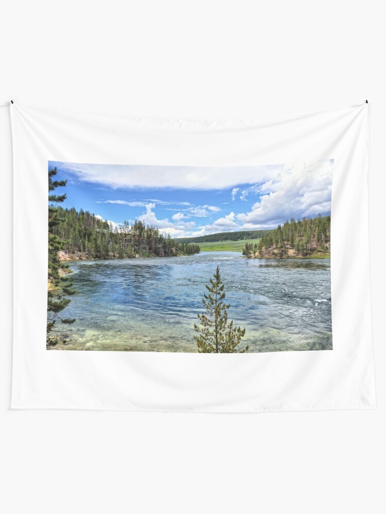 "Yellowstone River Near Mud Volcano 1 - Yellowstone National Park" Tapestry by jtrommer  Redbubble