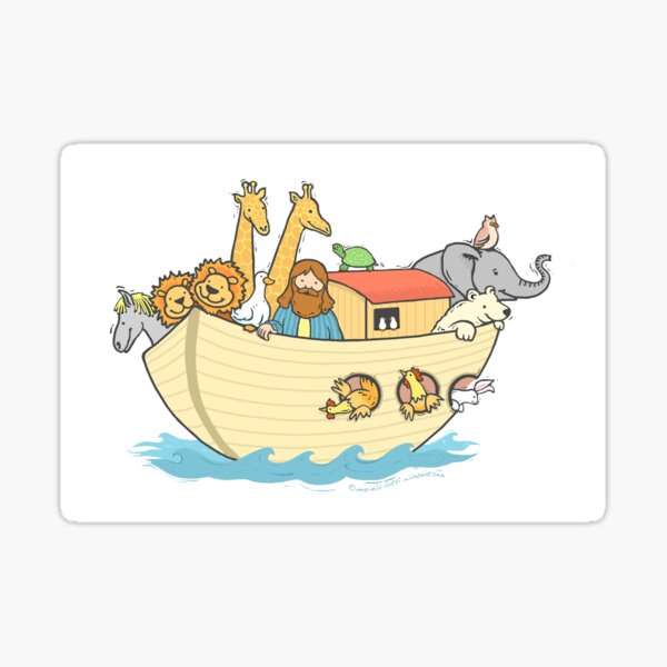 Arca de Noe, Noah Arche, Noah´s Ark Pegatina