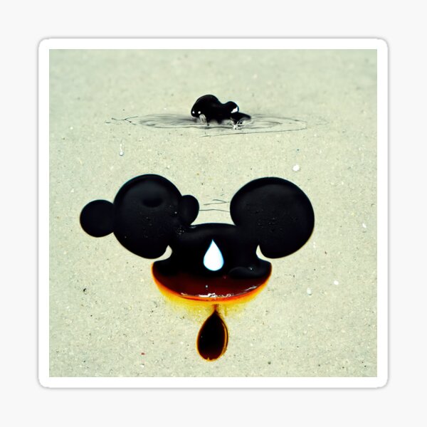 Drippy da Mouse - Melties Psychedelic Pop Culture Digital Art Sticker