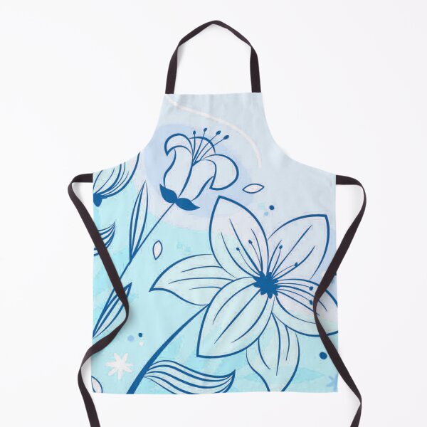 Item preview, Aqua Floral Art designed and sold by Tshirtstory.