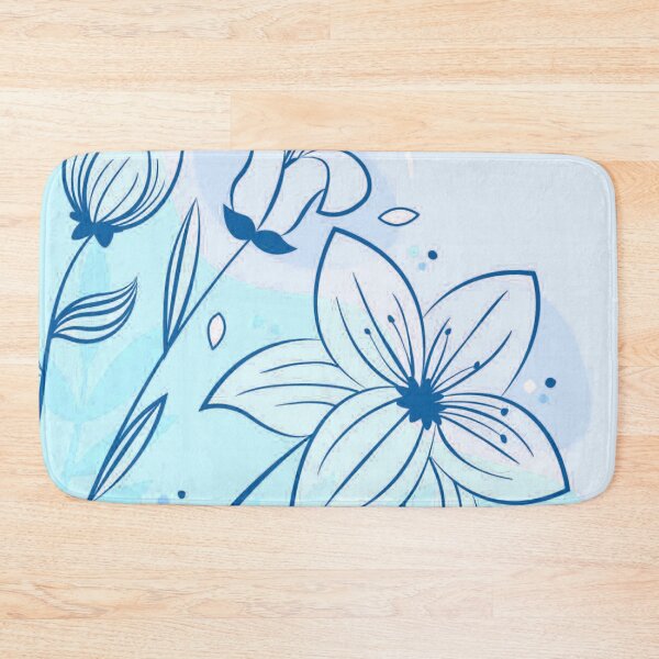 Item preview, Aqua Floral Art  designed and sold by Tshirtstory.