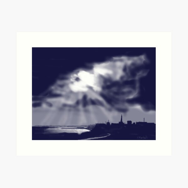 "Storm over Bridlington Bay" Art Print