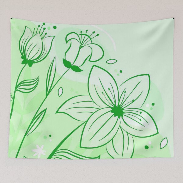 Item preview, Lime Floral Art  designed and sold by Tshirtstory.