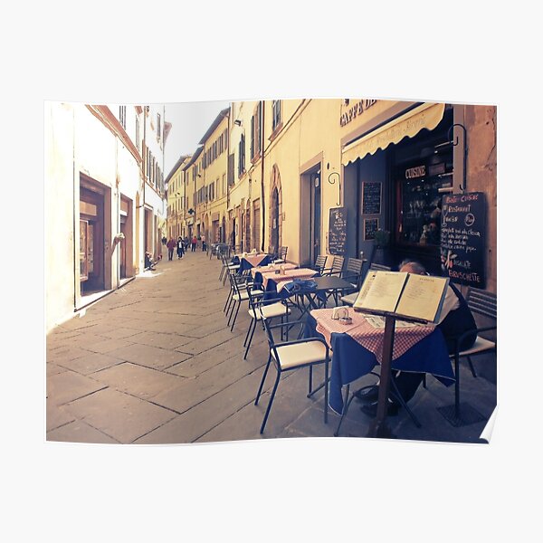 Tuscany. Italy. Cortona. Old city Poster