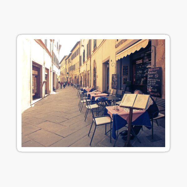 Tuscany. Italy. Cortona. Old city Sticker