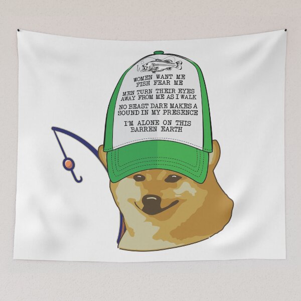 Item preview, Women want me, Fish fear me I'm alone funny fishing design designed and sold by alltheprints.