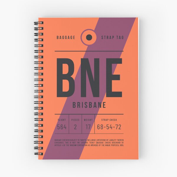 Item preview, Luggage Tag E - BNE Brisbane Australia designed and sold by VoodooCircus.